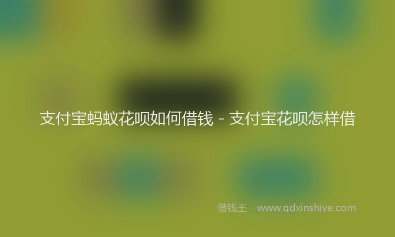 支付宝蚂蚁花呗如何借钱 - 支付宝花呗怎样借