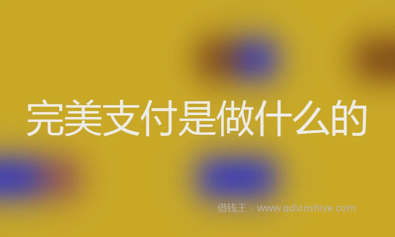 完美支付是做什么的