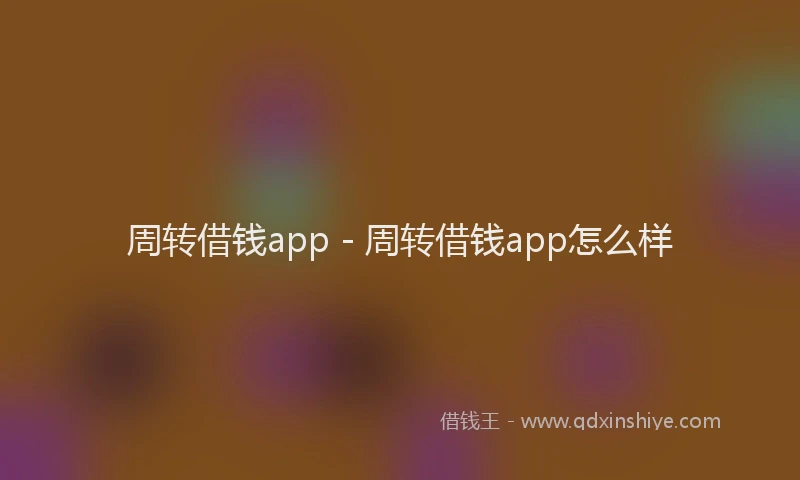 周转借钱app - 周转借钱app怎么样