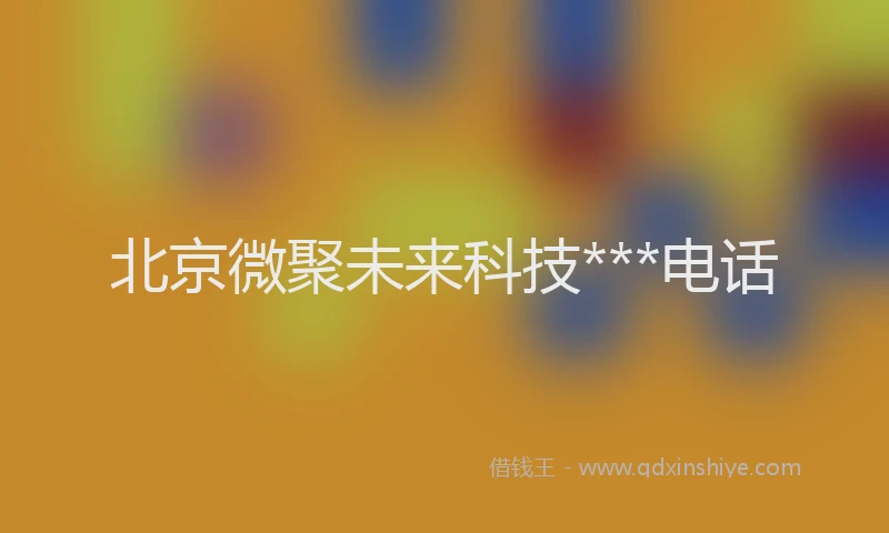 北京微聚未来科技***电话