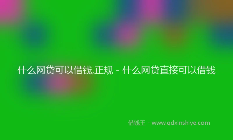 什么网贷可以借钱,正规 - 什么网贷直接可以借钱