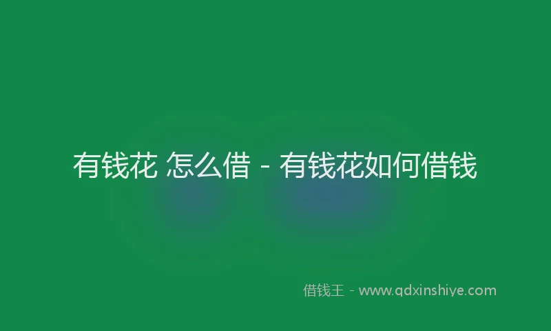 有钱花 怎么借 - 有钱花如何借钱