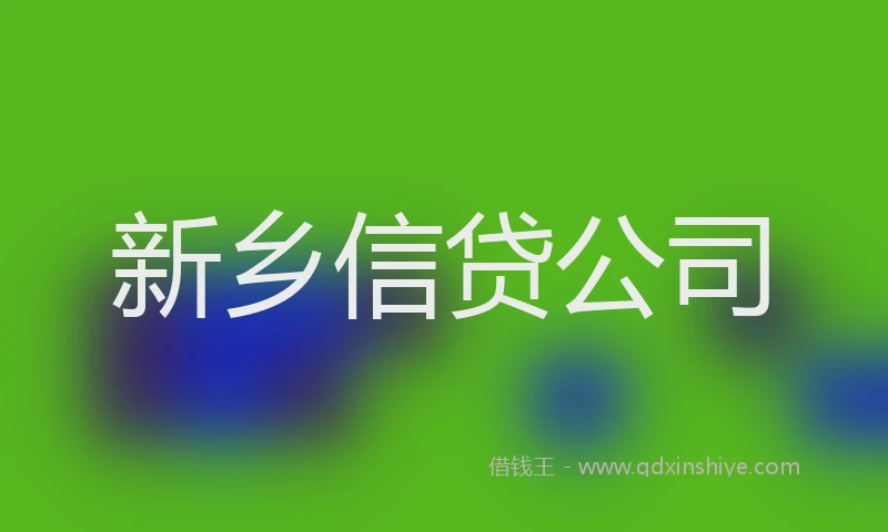 新乡信贷公司