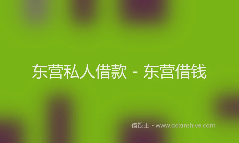 东营私人借款 - 东营借钱