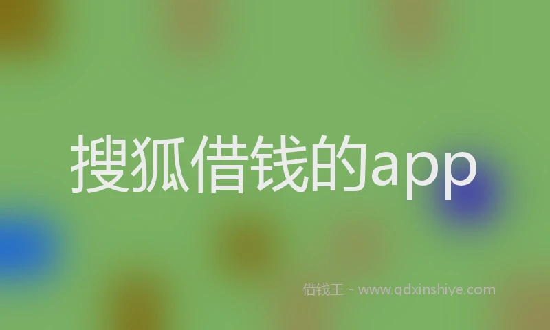 搜狐借钱的app