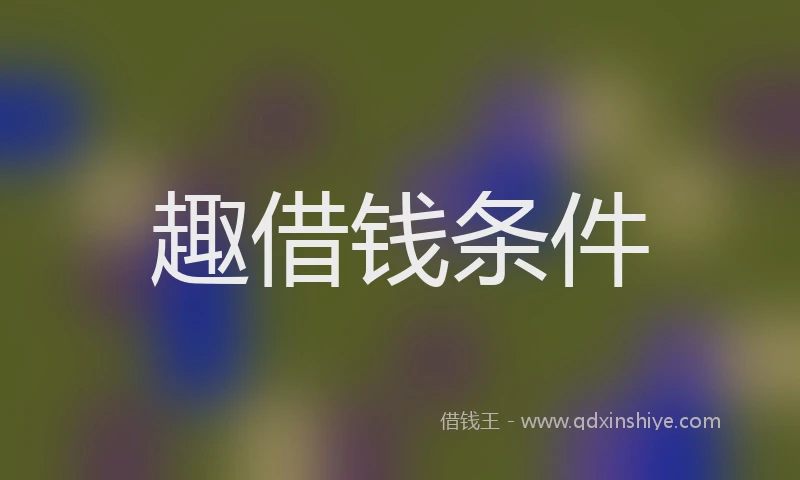 趣借钱条件
