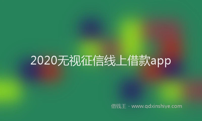 2020无视征信线上借款app