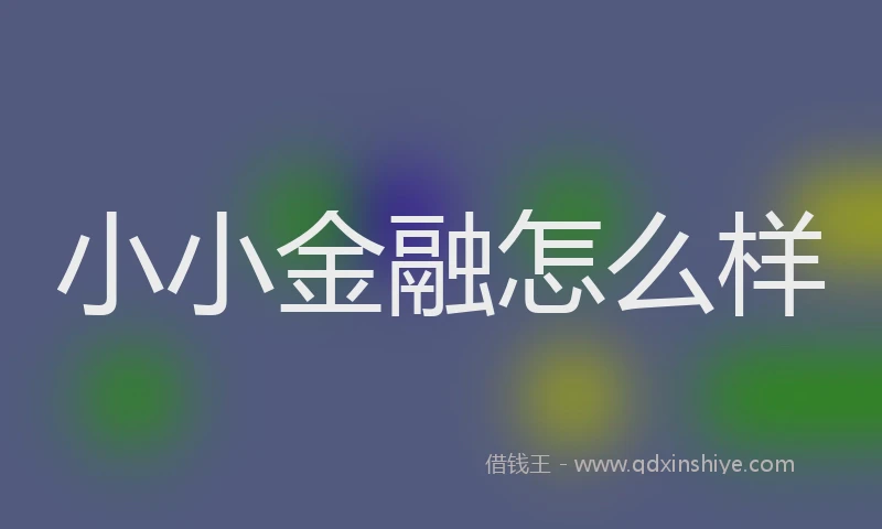 小小金融怎么样