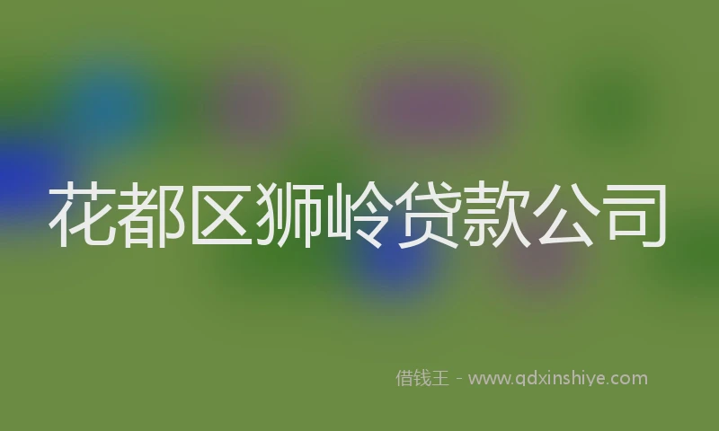 花都区狮岭贷款公司