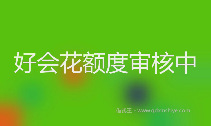 好会花额度审核中