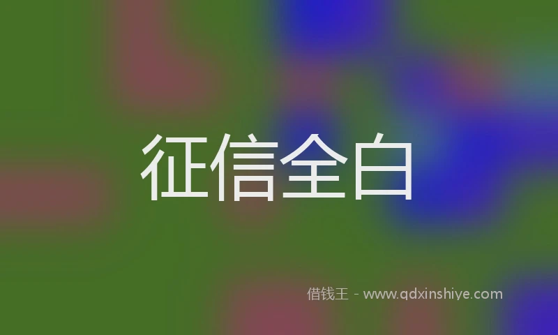 征信全白