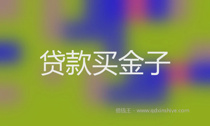 贷款买金子