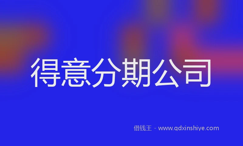 得意分期公司