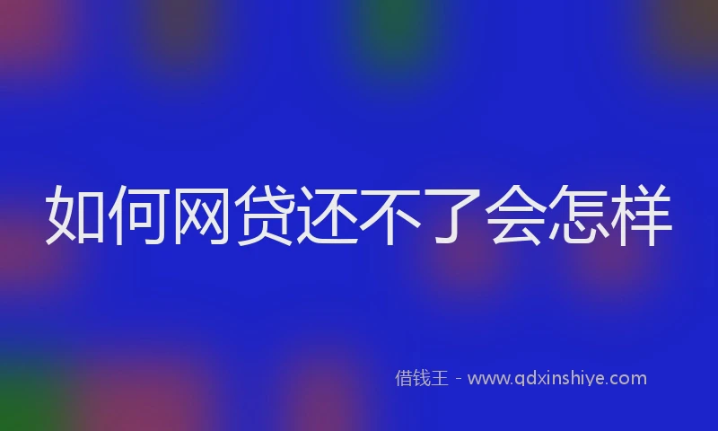 如何网贷还不了会怎样