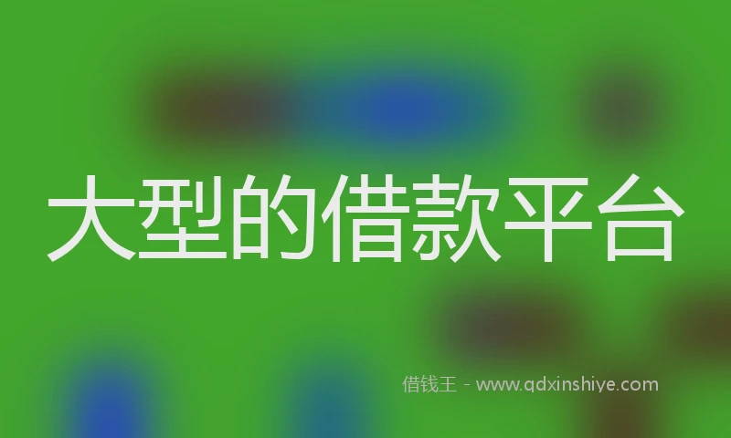 大型的借款平台