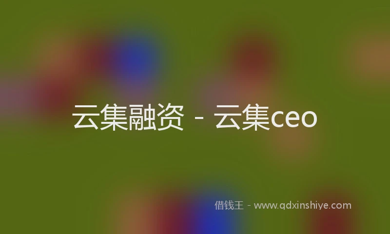 云集融资 - 云集ceo