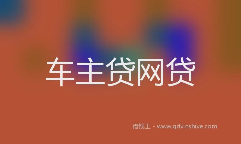 车主贷网贷