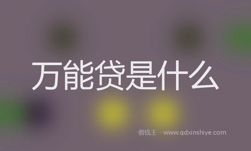 万能贷是什么