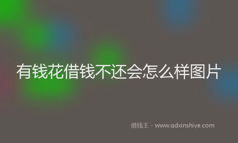 有钱花借钱不还会怎么样图片