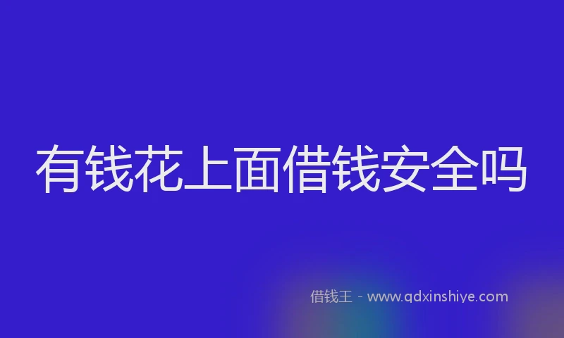 有钱花上面借钱安全吗