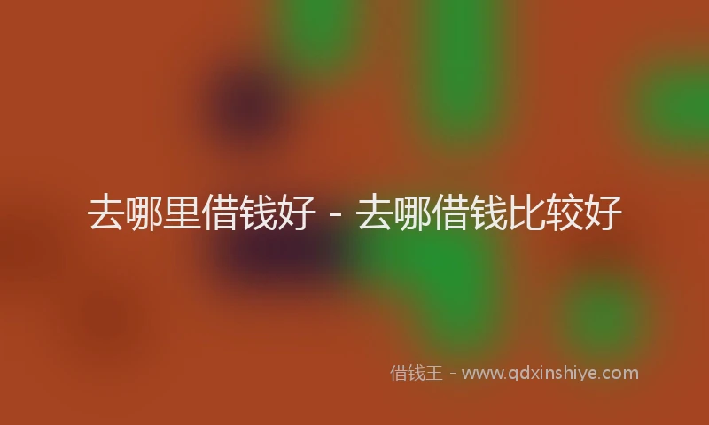 去哪里借钱好 - 去哪借钱比较好