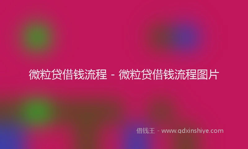 微粒贷借钱流程 - 微粒贷借钱流程图片