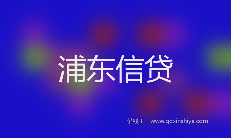 浦东信贷