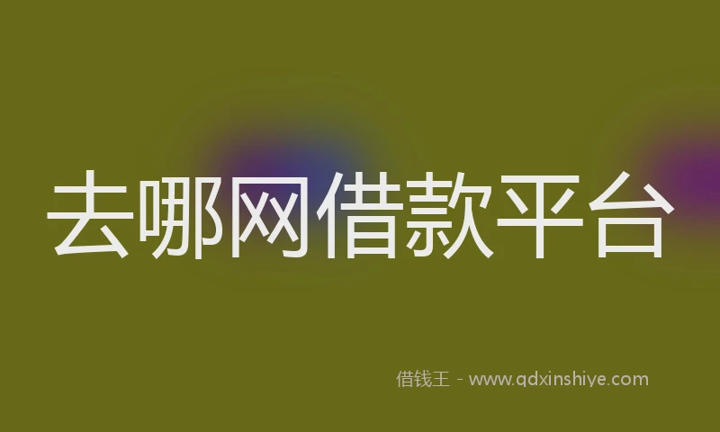 去哪网借款平台