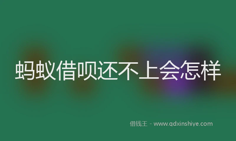 蚂蚁借呗还不上会怎样