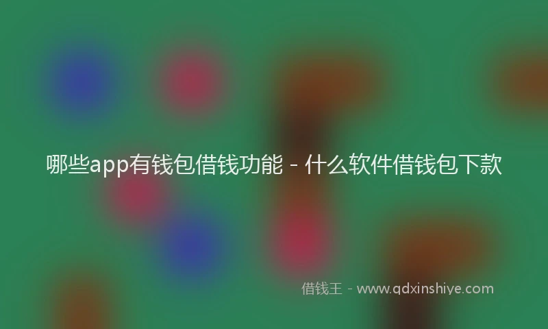 哪些app有钱包借钱功能 - 什么软件借钱包下款
