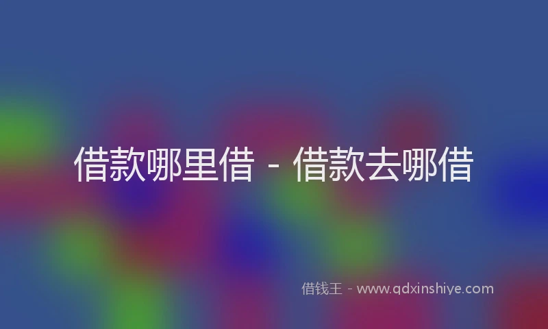 借款哪里借 - 借款去哪借