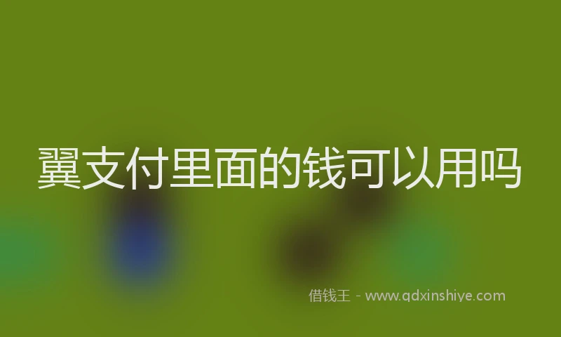 翼支付里面的钱可以用吗