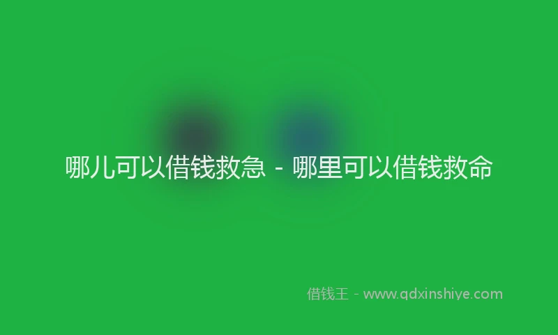 哪儿可以借钱救急 - 哪里可以借钱救命