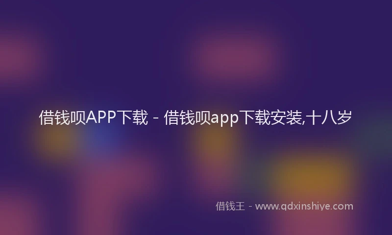 借钱呗APP下载 - 借钱呗app下载安装,十八岁