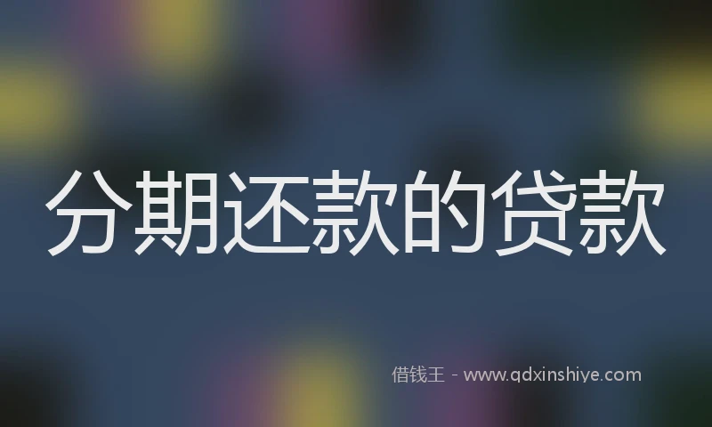 分期还款的贷款
