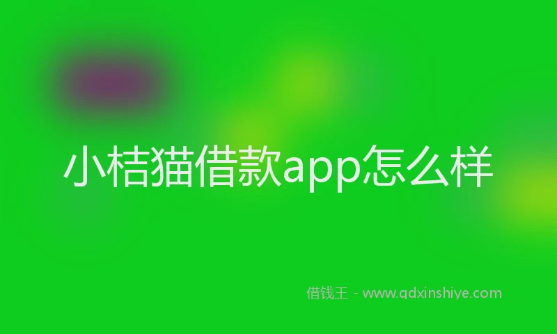 小桔猫借款app怎么样