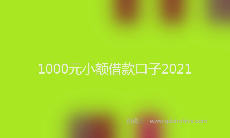 1000元小额借款口子2021