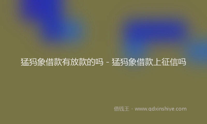 猛犸象借款有放款的吗 - 猛犸象借款上征信吗