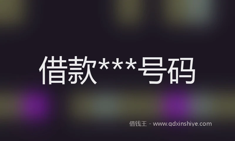 借款***号码