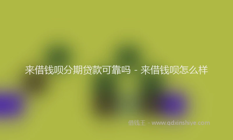 来借钱呗分期贷款可靠吗 - 来借钱呗怎么样
