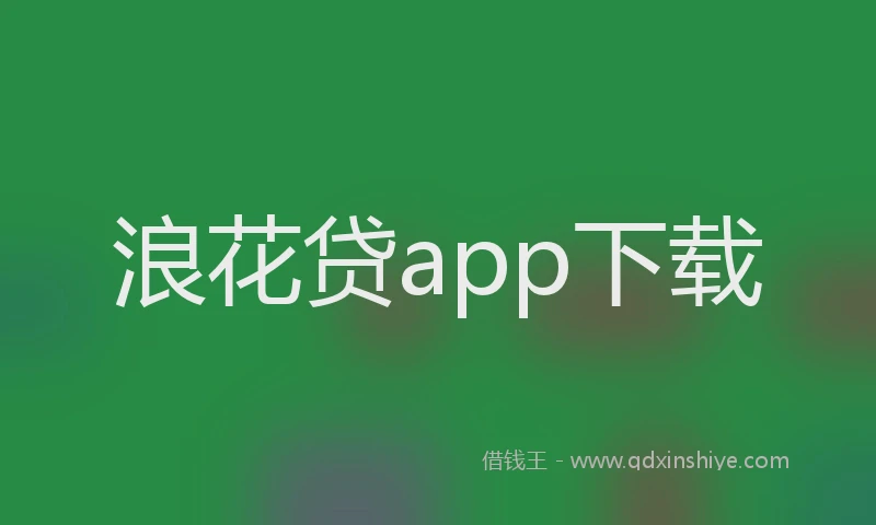 浪花贷app下载