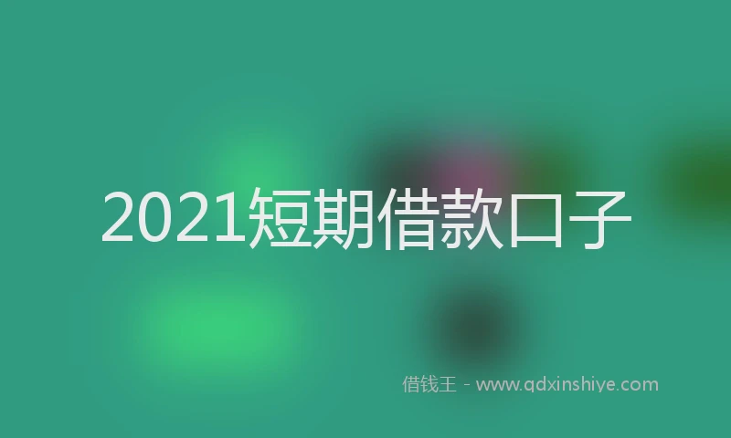 2021短期借款口子