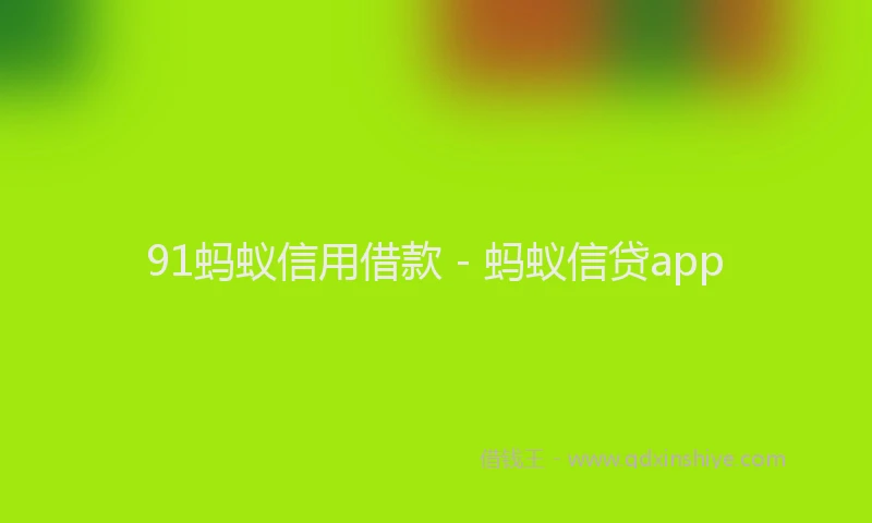 91蚂蚁信用借款 - 蚂蚁信贷app