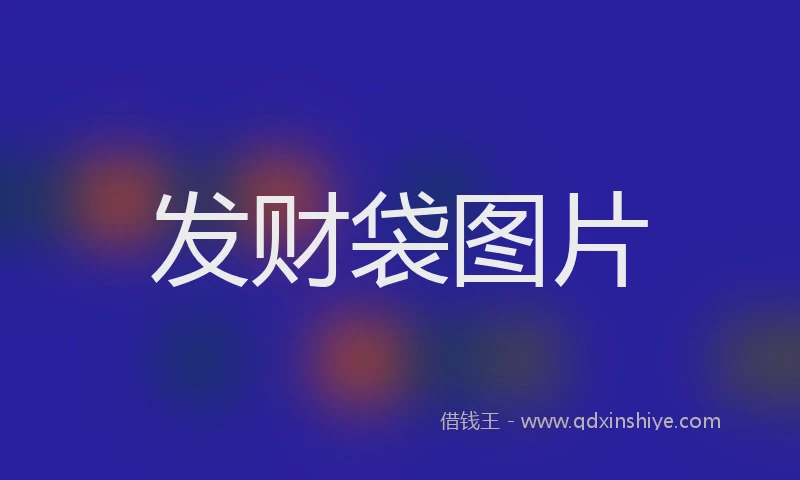 发财袋图片