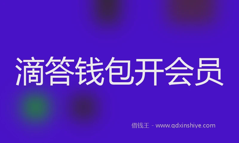 滴答钱包开会员