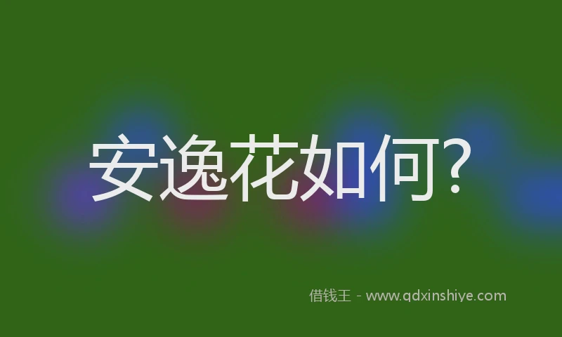 安逸花如何?