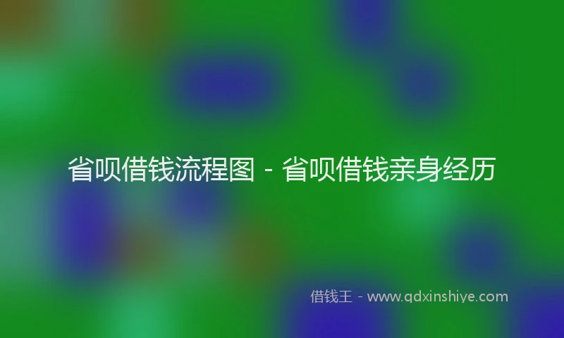 省呗借钱流程图 - 省呗借钱亲身经历