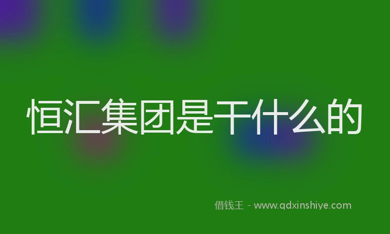 恒汇集团是干什么的