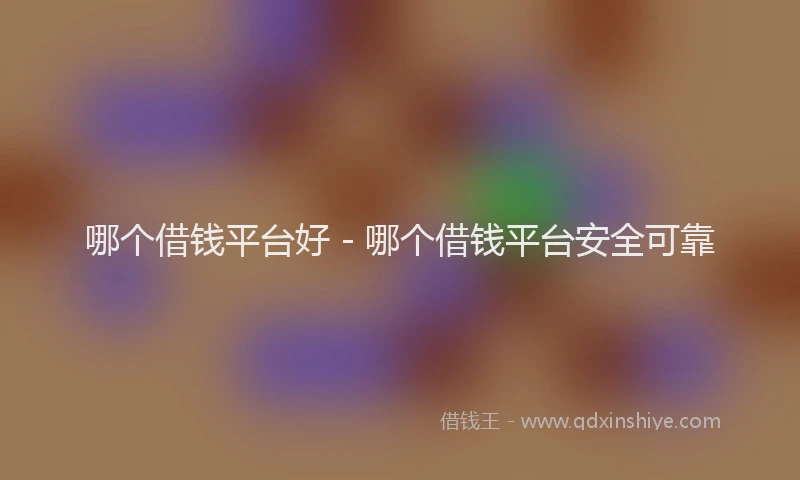 哪个借钱平台好 - 哪个借钱平台安全可靠