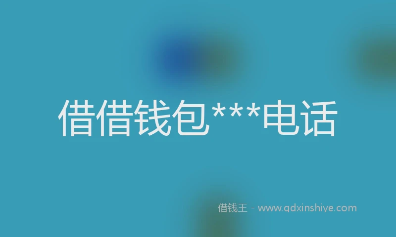 借借钱包***电话